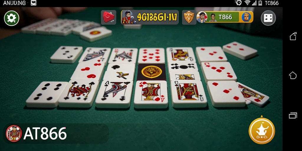 Tampilan gameplay Domino yang menarik di AT866.