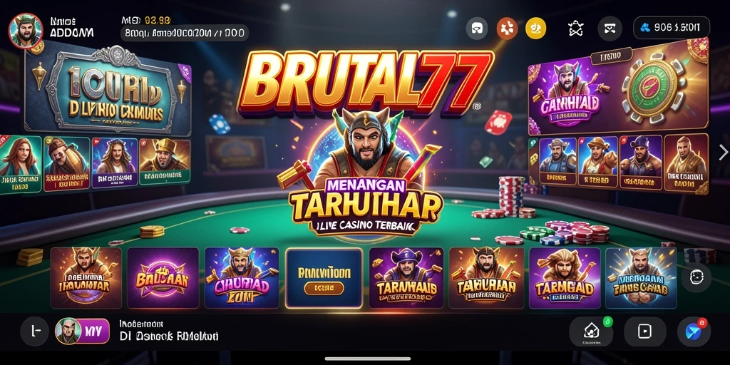 Gameplay Live Casino yang menegangkan di BRUTAL77.