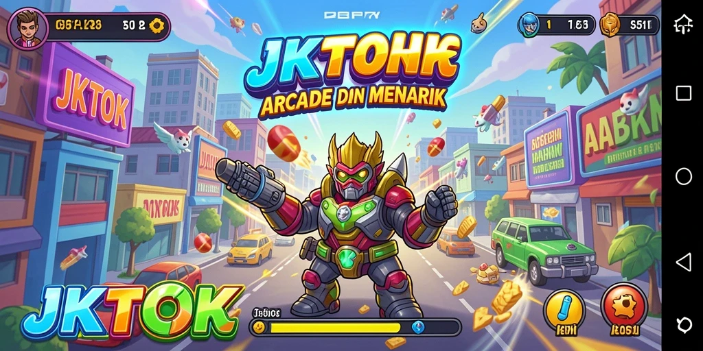 Tampilan menarik dari gameplay JKTOK yang penuh warna.