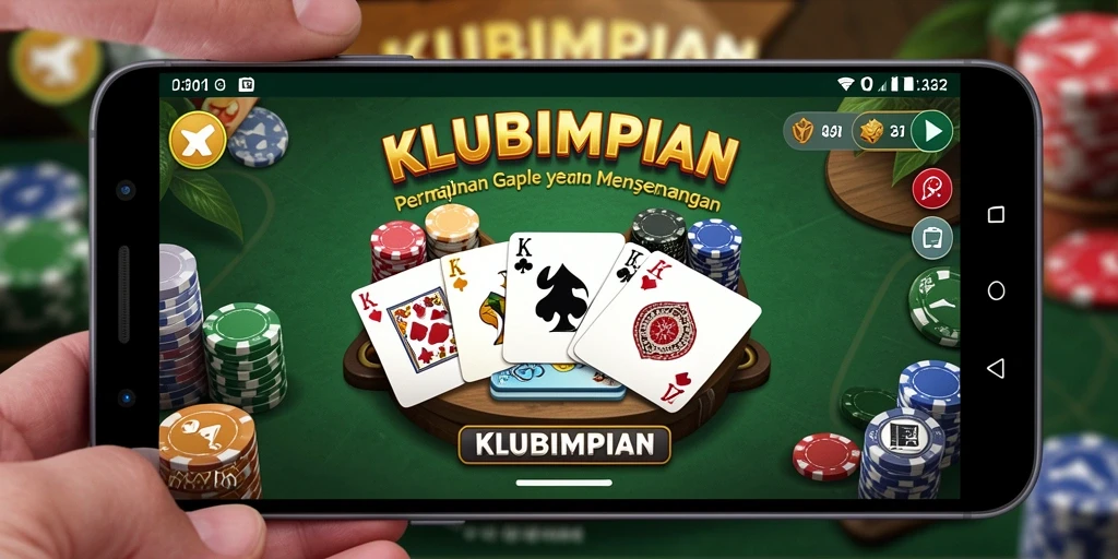 Tampilan gameplay Gaple seru di KLUBIMPIAN yang penuh tantangan.