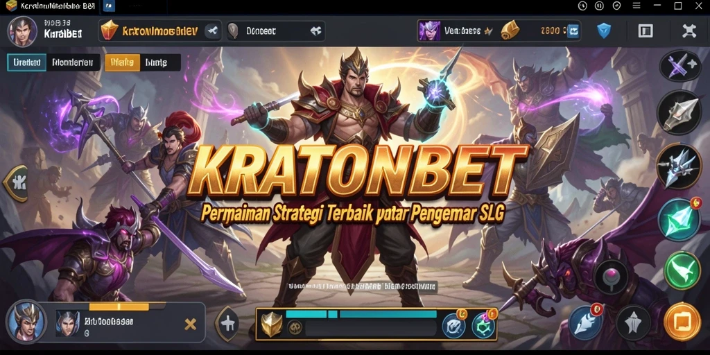 Tampilan gameplay menarik dari KRATONBET yang menampilkan strategi mendalam.