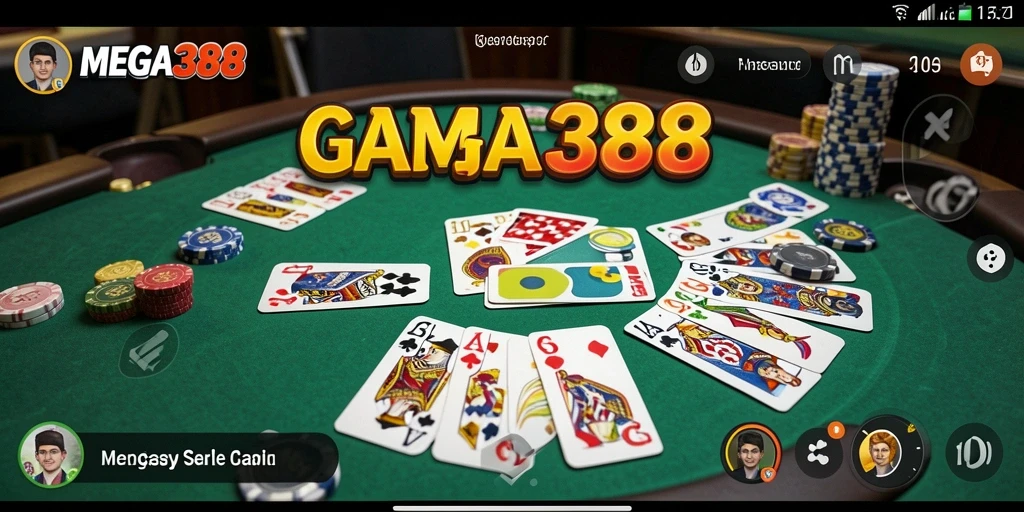 Gameplay seru Gaple di MEGA388 dengan antarmuka menarik.