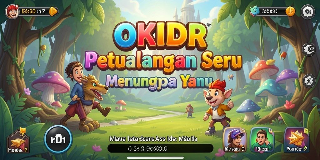 Tangkapan layar permainan OKIDR menampilkan aksi petualangan yang mendebarkan.
