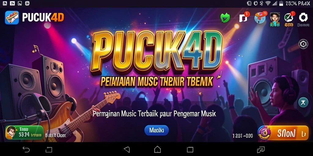 Tampilan gameplay PUCUK4D yang penuh warna dan dinamis.