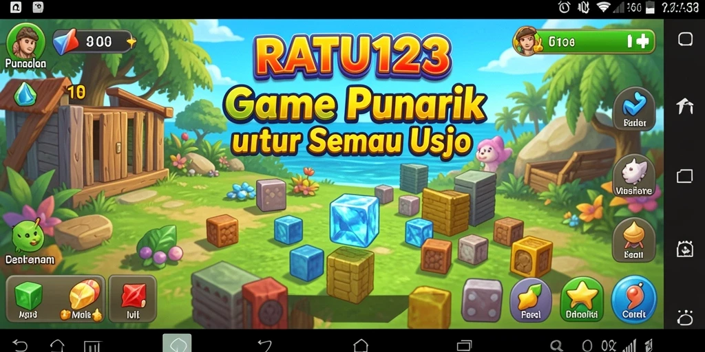 Tampilan gameplay seru dari RATU123 yang menantang dan menyenangkan.