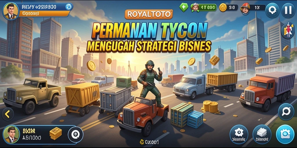 Screenshot menampilkan antarmuka menarik dari gameplay Tycoon.