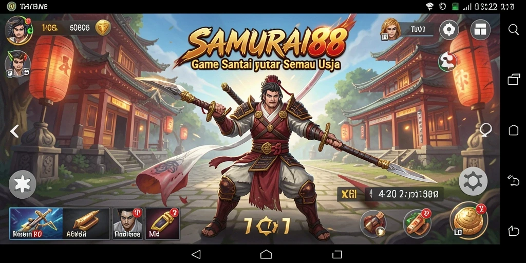 Tampilan gameplay SAMURAI88 yang menarik dan penuh warna.