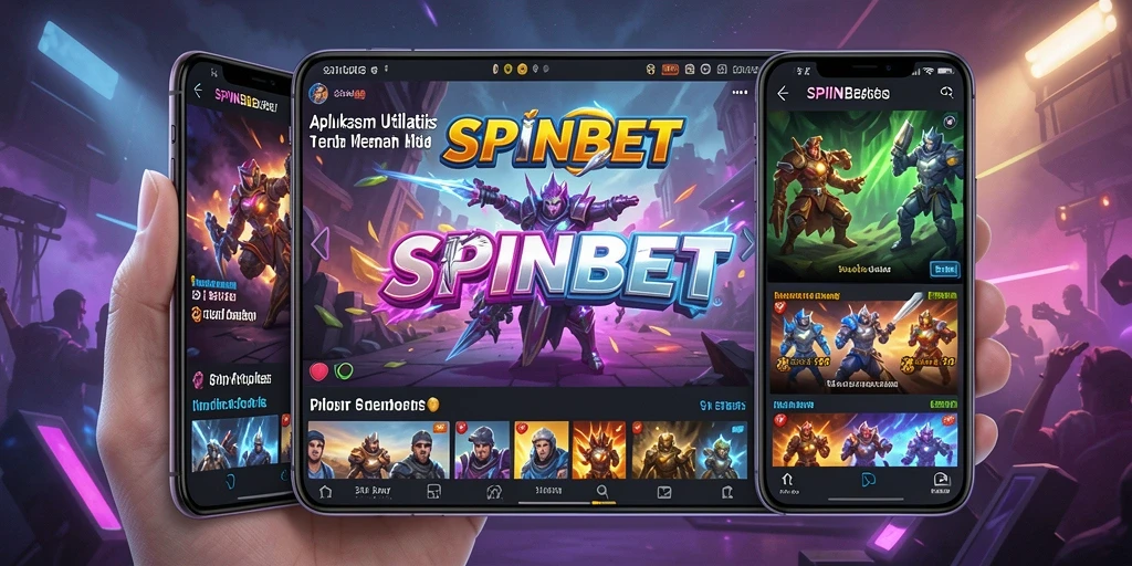 Tampilan utama SPINBET yang intuitif dan user-friendly.