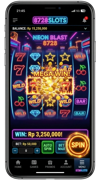Tampilan kategori aplikasi yang lengkap dalam 8728slots.
